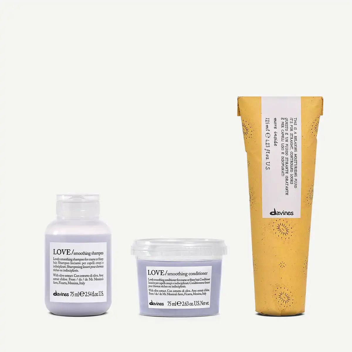Straight-haired Travel Set